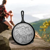 Wanderlust 10.5 Inch Cast Iron Mountain Griddle