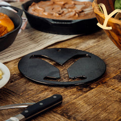 Yellowstone™ 8 Inch Seasoned Cast Iron “Power Y” Trivet