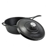 Blacklock 4 Quart Lightweight Cast Iron Deep Skillet With Lid