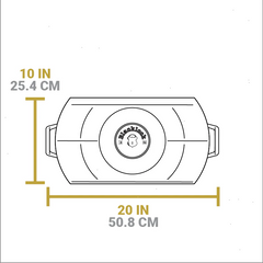 Blacklock Lightweight Cast Iron Double Burner Griddle