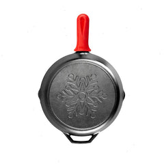 Snowflake Skillet With Red Deluxe Handle Holder