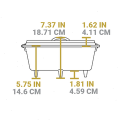 Yellowstone™ 12 Inch / 8 Quart Seasoned Cast Iron Deep Camp Dutch Oven