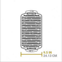 19 x 9.5 Inch Seasoned Cast Iron Reversible Grill/Griddle