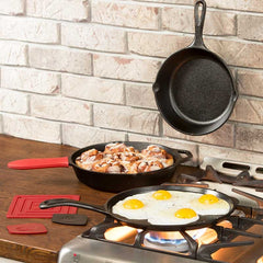 Essential Seasoned Cast Iron Skillet Set