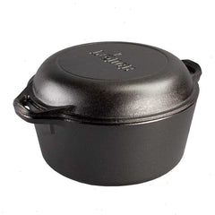 5 Quart Cast Iron Double Dutch Oven