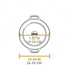 5 Quart Cast Iron Double Dutch Oven