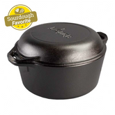 5 Quart Cast Iron Double Dutch Oven