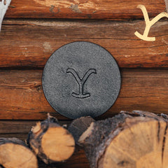 Yellowstone™ 8 Inch Round Seasoned Cast Iron “Power Y” Grill Press