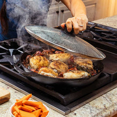 Chef Collection 12 Inch Cast Iron Everyday Pan