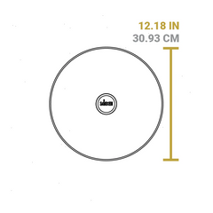 Chef Collection 12 Inch Cast Iron Everyday Pan