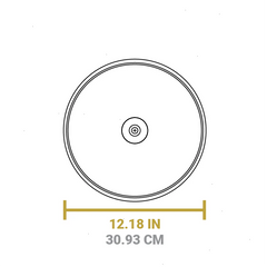 Chef Collection 12 Inch Cast Iron Everyday Pan