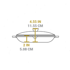 Chef Collection 12 Inch Cast Iron Everyday Pan