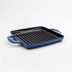 USA Enamel 11 Inch Enameled Cast Iron Grill Pan
