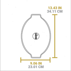 Grip Style Oval Wood Underliner