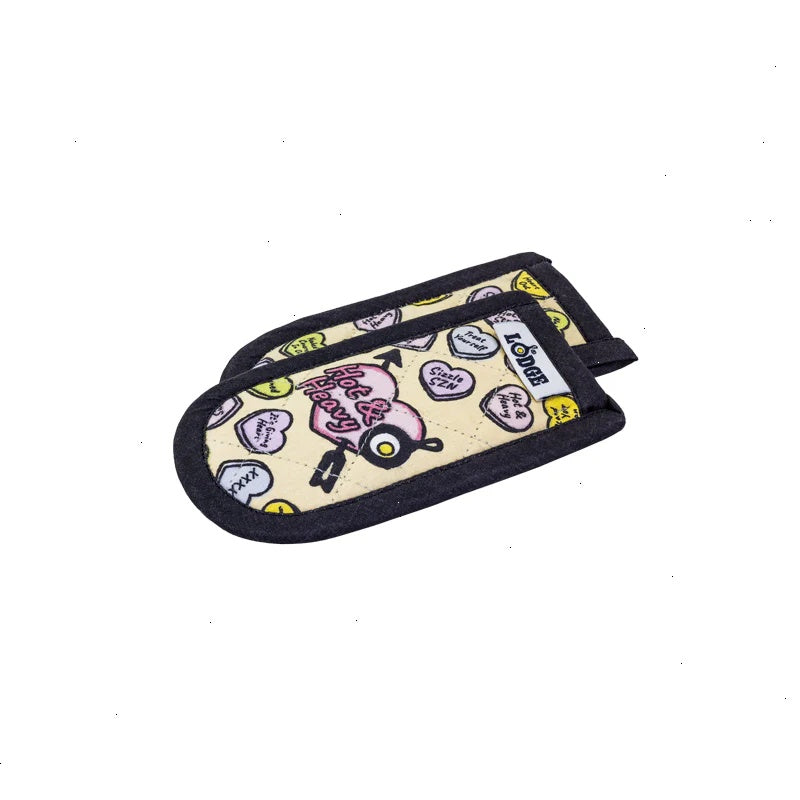 Conversation Heart Handle Holders, Set of Two