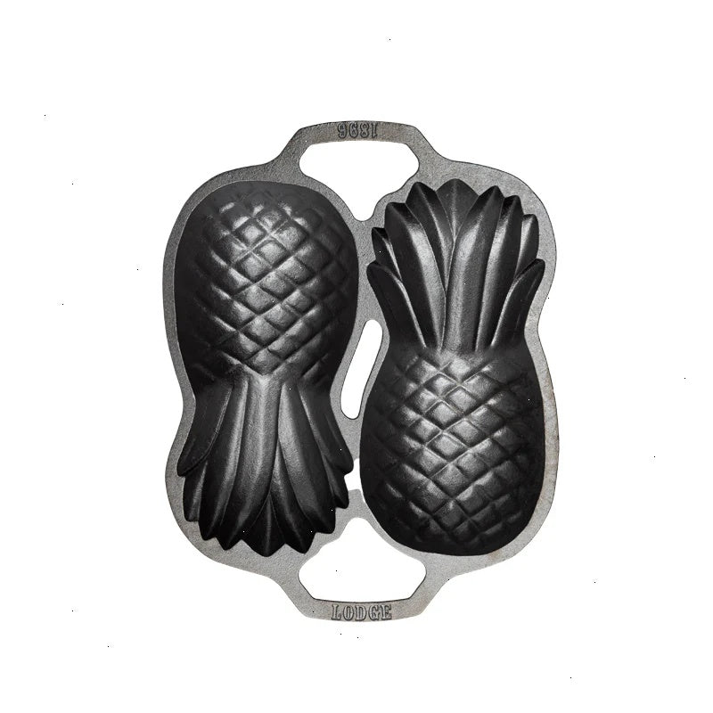 Seasoned Cast Iron Pineapple Pan