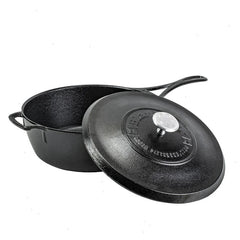Blacklock 4 Quart Lightweight Cast Iron Deep Skillet With Lid