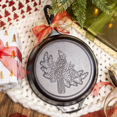 Lodge 10.25 Inch Seasoned Cast Iron Cardinal Skillet