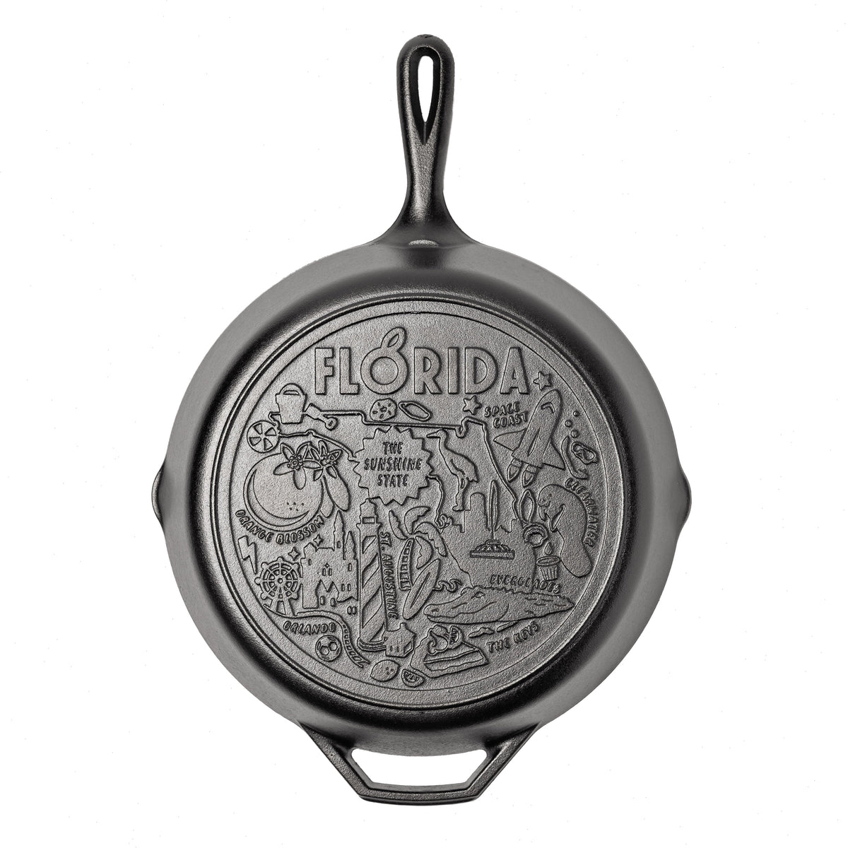 American Road Trip: 12 Inch Seasoned Cast Iron Skillet, Florida