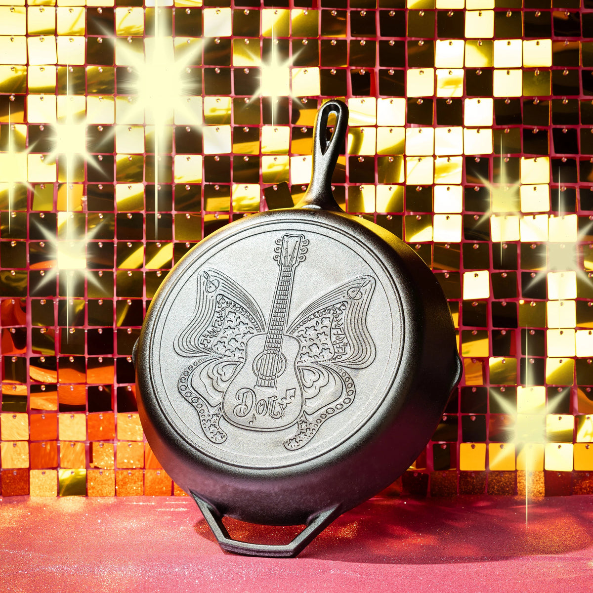 12 Inch Love is Like a Butterfly Dolly Parton Skillet