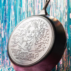 13.25 Inch Light of a Clear Blue Morning Dolly Parton Skillet