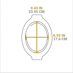 Grip Style Oval Wood Underliner